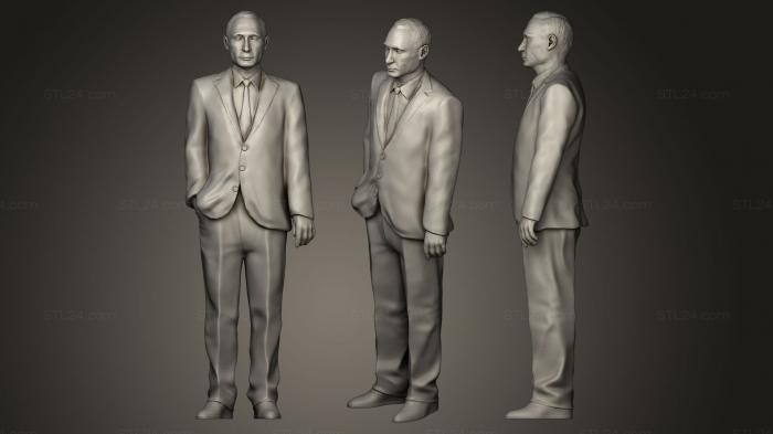 Statues of famous people (Vladimir Putin, STKC_0123) 3D models for cnc